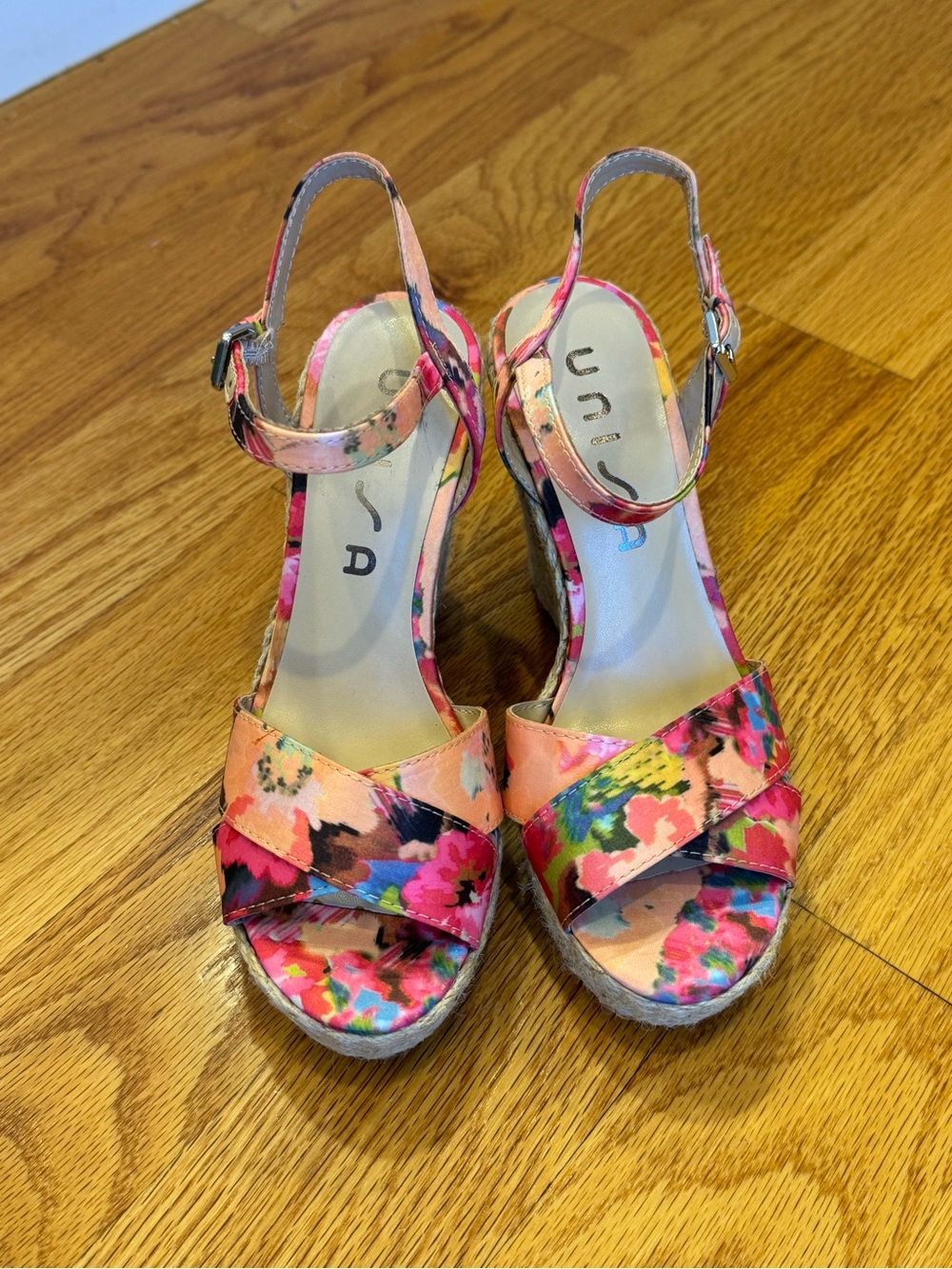 Unisa Multicolor Floral Wedge Sandals
